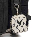 Balo MLB Monogram New York Yankees 3ABKM012N-50CRD Màu Trắng