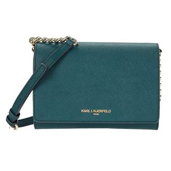 Túi Đeo Chéo Karl Lagerfeld Paris Crossbody Connie Bag Màu Xanh Green