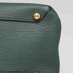 Túi Tote Burberry Bottle Green Calf Leather House Check Medium Banner Tote Bag Màu Xanh Green Size 34