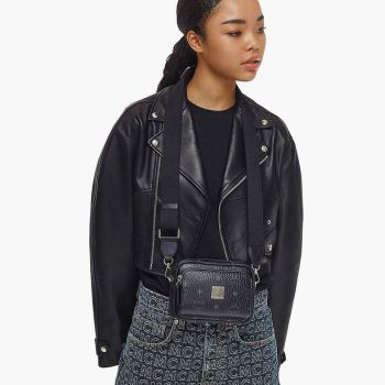 Túi Đeo Chéo MCM Aren Crossbody In Visetos MMRAAKC03BK001 Màu Đen