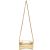 Túi Đeo Chéo Balenciaga Hourglass Croc-Embossed Leather Wallet-On-Chain In Gold Màu Vàng Gold