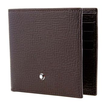 Ví Montblanc Brown Meisterstuck Soft Grain Leather 8cc Wallet MB116130 Màu Nâu