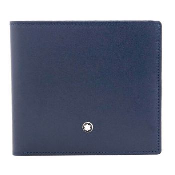Ví Montblanc Meisterstuck 8CC Leather Wallet MB114545 Màu Xanh Navy