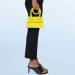 Túi Xách Jacquemus Le Chiquito Noeud Coiled Handbag 213BA005-3061-250 Size 18 Màu Vàng