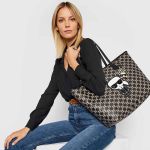 Túi Xách Karl Lagerfeld K / Ikonik Monogram Tote Black Màu Đen