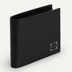 Ví Nam Pedro Textured Leather Wallet Black Màu Đen