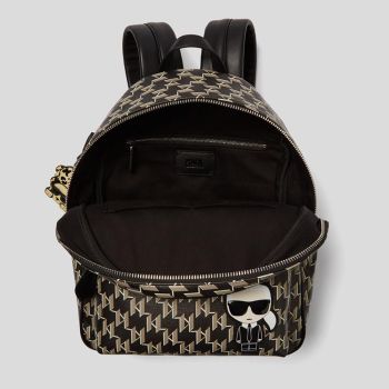 Balo Karl Lagerfeld K/Ikonik Monogram Backpack With Karlimal Charm Màu Đen