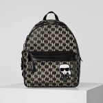 Balo Karl Lagerfeld K/Ikonik Monogram Backpack With Karlimal Charm Màu Đen