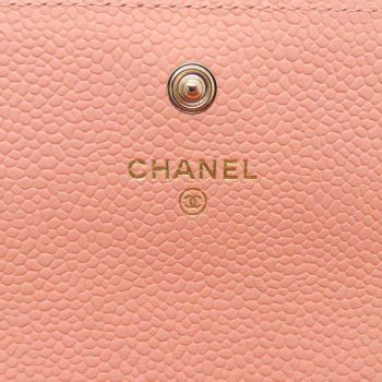 Ví Chanel Dáng Dài Boy Long Flap Wallet Pink A80286 Caviar Leather Màu Hồng
