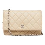 Túi Đeo Chéo Chanel Beige Clair Quilted Caviar Leather Classic Woc Clutch Bag Màu Be