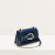 Túi Đeo Chéo Pedro Buckled Croc-Effect Shoulder Bag Màu Xanh Navy