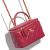 Túi Xách Chanel Large Vanity Top Handle With Chain Pink Leather Cross Body Bag Màu Đỏ
