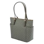 Túi Xách Michael Kors MK Ladies Jet Set East West Signature Logo Bag Top Zip Tote Bag Màu Xanh Olive