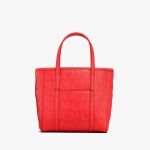 Túi Xách MCM Aren Top-Zip Shopper In MCM Monogram Leather Màu Đỏ Hồng