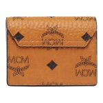 Ví MCM Tracy Accordion Card Case In Visetos Mini Cognac Màu Nâu