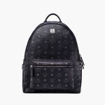 Balo MCM Stark Side Studs Backpack In Visetos Màu Đen