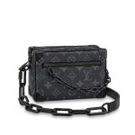 Túi Đeo Chéo Nam Louis Vuitton LV Mini Soft Trunk M44735 Màu Xanh Đen