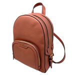 Balo Michael Kors MK Jaycee Medium Zip Pocket Leather Sherbert Màu Nâu Cam