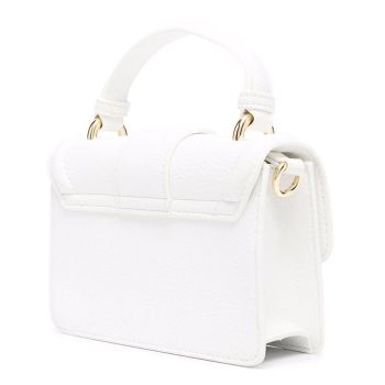 Túi Đeo Chéo Nữ  Versace Jeans Couture Mini Baroque Buckle Tote Bag Màu Trắng