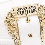 Túi Đeo Chéo Nữ  Versace Jeans Couture Mini Baroque Buckle Tote Bag Màu Trắng
