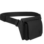 Túi Đeo Hông Nam Louis Vuitton LV Sling Bumbag M57081 Màu Đen