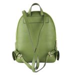 Balo Michael Kors MK Erin Medium Pebbled Evergreen Shoulder Green Leather Backpack Màu Xanh Lá