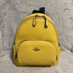 Balo Coach Mini Court Yellow Leather Backpack C8603 Màu Vàng