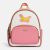 Balo Coach Mini Court Backpack In Signature Canvas With Butterfly Màu Hồng Trắng