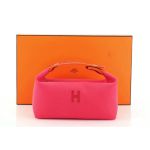 Túi Cầm Tay Nữ Hermès Bride A Brac Case Size PM Màu Hồng Đậm