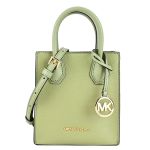 Túi Đeo Chéo Michael Kors MK Mercer Leather XS NS Shopper Crossbody Light Màu Xanh Lá