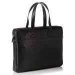 Cặp Xách Tay Nam Emporio Armani Black Logo Embossed Laptop Bag YEM823-YC043-8000 Màu Đen