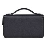 Túi Cầm Tay Montblanc Meisterstuck Full-Grain Leather Travel Companion 114459 Màu Đen