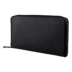 Ví Nam Coach Black 25607 Accordion Wallet In Crossgrain Leather Màu Đen