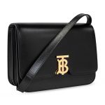 Túi Đeo Chéo Burberry Medium Leather TB Shoulder Bag Black 8010335 Màu Đen