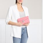 Túi Đeo Chéo MCM Diamond Patent Millie Crossbody Bag Medium Salmon Rose Màu Hồng