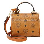 Túi Xách MCM Heritage Satchel In Visetos Màu Nâu