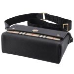 Túi Đeo Chéo Burberry Medium Vintage Check Note Black Shoulder Bag Màu Đen