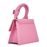 Túi Xách Jacquemus Le Chiquito Noued Pink Leather Top Handle Bag, Size 18, Màu Hồng