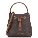 Túi Đeo Chéo Michael Kors MK Suri Mini Small Bucket Crossbody Bag Shoulder Signature Màu Nâu