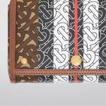 Túi Đeo Chéo Burberry E-Canvas Monogram Sọc Nhỏ Phối Màu