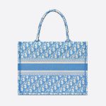Túi Xách Tay Dior Medium Dior Book Tote Cornflower Blue Dior Oblique Embroidery Màu Xanh Dương
