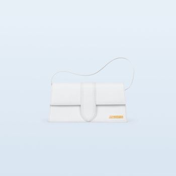 Túi Xách Jacquemus Le Bambino Long Envelope Shoulder Bag Size 28 Màu Trắng