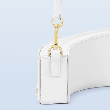 Túi Xách Jacquemus Le Bomba Petit Sac Archè Porté Épaule Size 29.5 Màu Trắng