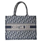 Túi Tote Dior Book Tote Medium Blue Dior Oblique Embroidery M1296ZRIW M928 Màu Xanh