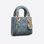 Túi Xách Tay Dior Micro Lady Dior Bagcloud Blue Cannage Lambskin Màu Xanh Blue