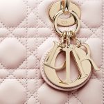 Túi Xách SMall Lady Dior My ABCDIOR Cannage Lambskin Màu Hồng Phấn