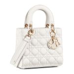 Túi Xách Tay Dior Small Lady Dior My Abcdior Bag Màu Trắng