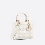 Túi Xách Tay Dior Small Lady Dior My Abcdior Bag Màu Trắng