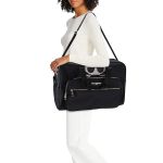 Túi Du Lịch Karl Lagerfeld Paris Logo Duffel Màu Đen