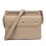 Túi Đeo Chéo Burberry Mini Leather Title Bag With Pocket Detail 8014580 Màu Beige